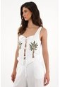 Tennis Chaleco Con Ajuste De Sesgos Blanco Para Mujer de Tennis