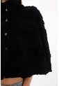 Tennis Capa Holgada Con Textura En Relieve En Algodón Negro Para Mujer de Tennis