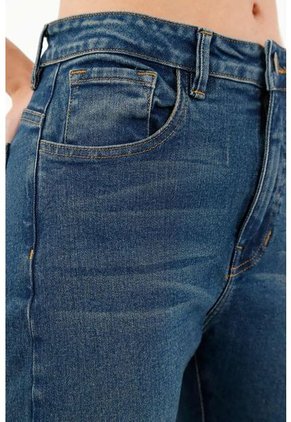 Tennis Jean Tipo Jegging Azul  Para Mujer