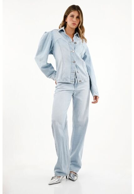 Tennis Chaqueta Azul Con Cortes En Punta Para Mujer