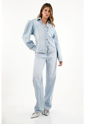 Tennis Chaqueta Azul Con Cortes En Punta Para Mujer