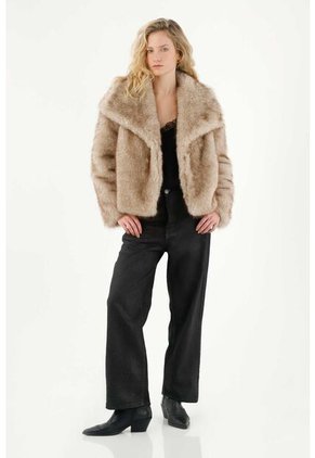 Tennis Abrigo Afelpado Café Para Mujer