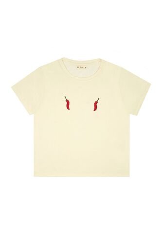 Tennis Camiseta Crudo Con Estampado Para Mujer Tennis