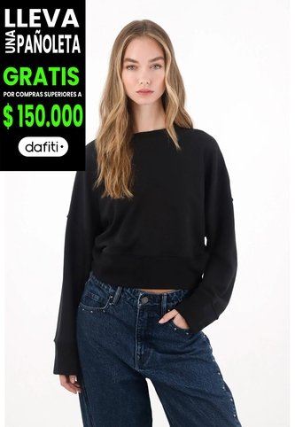 Tennis Buzo En Tela Burda Negro Para Mujer Tennis