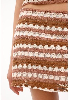 Tennis Falda Corta Tejida Multicolor Para Mujer