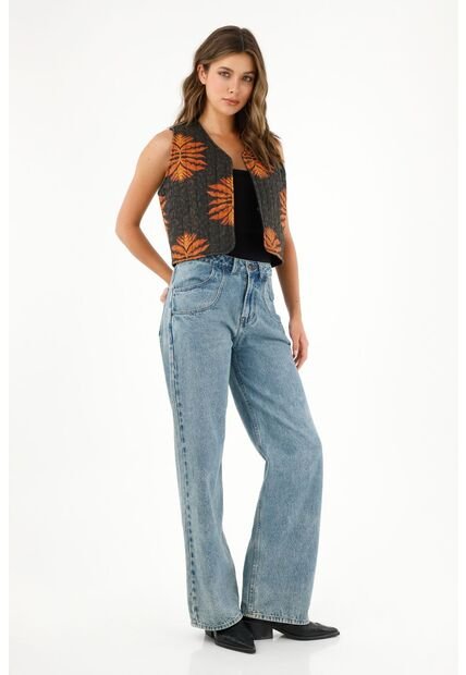 Tennis Chaleco Acolchado Estampado Para Mujer