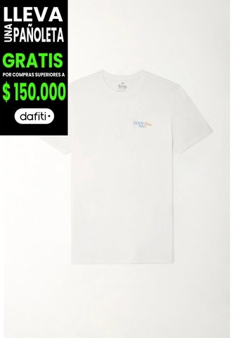 Tennis Camiseta Básica Estampada Blanca Para Hombre Tennis