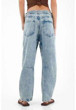 Tennis Jean Horseshoe De Tiro Bajo Tono Claro Para Mujer