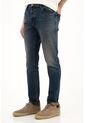 Tennis Jean Skinny Azul Oscuro Tiro Medio Para Hombre de Tennis