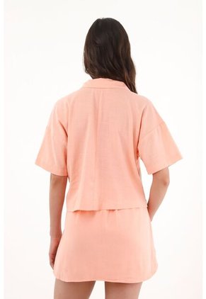 Camisa Con Estampado Especial Rosada Para Mujer