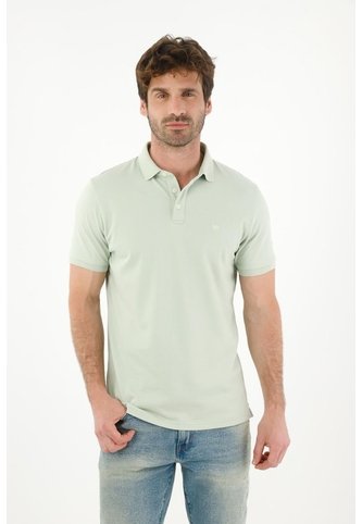 Tennis Polo En Tela Piqué Lycra Verde Con Diseño Limpio Para Hombre Con Detalle único Tennis