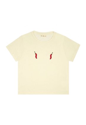 Tennis Camiseta Crudo Con Estampado Para Mujer
