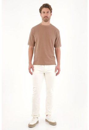 Tennis Pantalón En Denim Crudo Para Hombre