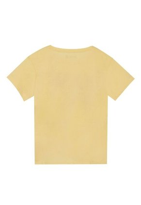 Tennis Camiseta Con Estampado Amarilla Para Mujer