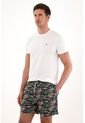 Tennis Pantaloneta De Baño Con Estampado Playero Multicolor Para Hombre de Tennis