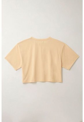 Tennis Camiseta Con Estampado En Punto Corazón Crudo Para Mujer