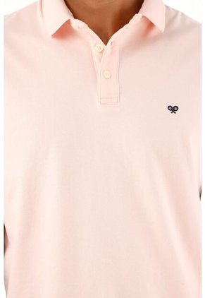 Polo Licrada Rosada Para Hombre