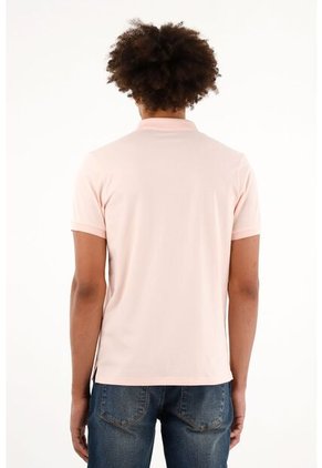 Polo Licrada Rosada Para Hombre