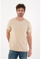 Tennis Camiseta Básica Con Bolsillo Y Estampado Café Para Hombre de Tennis