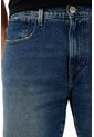 Tennis Bermuda Fit Recto Con Lavado Vintage En Denim De Algodón Azul Medio Para Hombre de Tennis