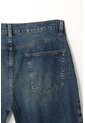 Tennis Bermuda Fit Recto Con Lavado Vintage En Denim De Algodón Azul Medio Para Hombre de Tennis