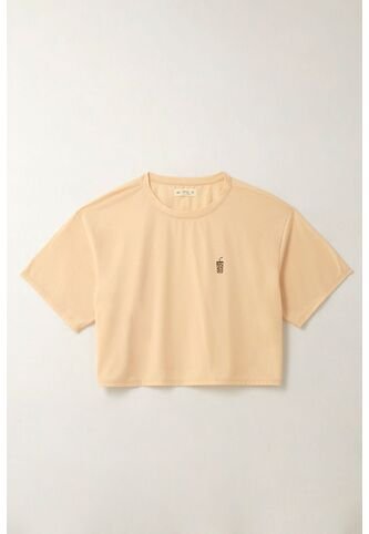 Tennis Camiseta Con Estampado En Punto Corazón Crudo Para Mujer Tennis