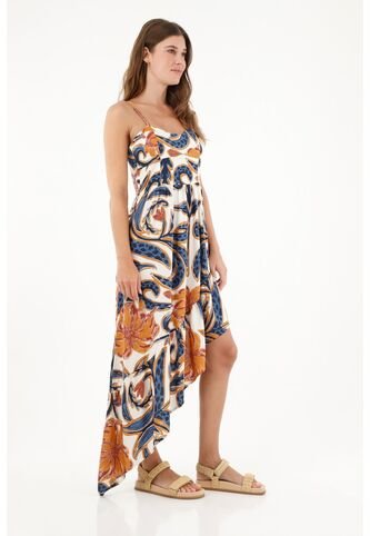 Tennis Vestido Estampado De Tiras Para Mujer Tennis