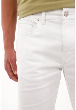 Tennis Bermuda Nudy Cinco Bolsillos Blanca Para Hombre