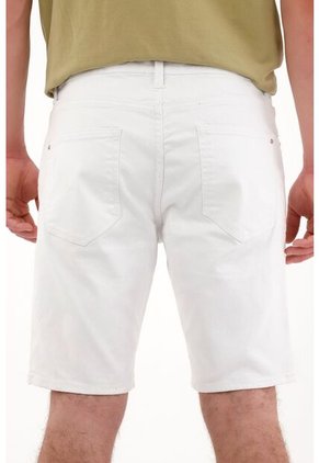 Tennis Bermuda Nudy Cinco Bolsillos Blanca Para Hombre