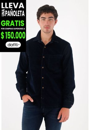 Tennis Camisa Clásica De Tacto Suave Azul Para Hombre