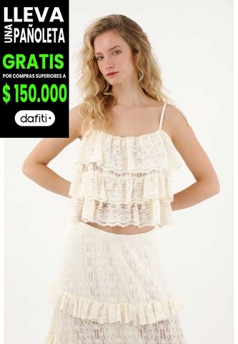 Tennis Camisa De Tiras Con Bolero Crudo Para Mujer Tennis