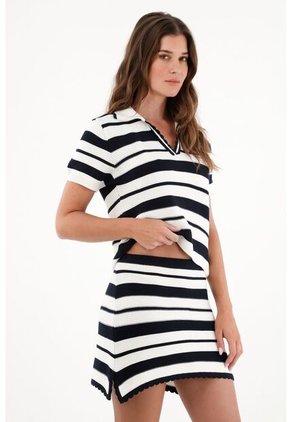 Tennis Camisa Tejida Tipo Polo Para Mujer