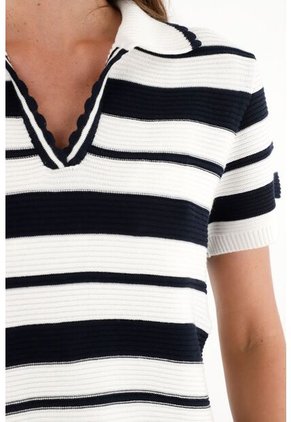 Tennis Camisa Tejida Tipo Polo Para Mujer