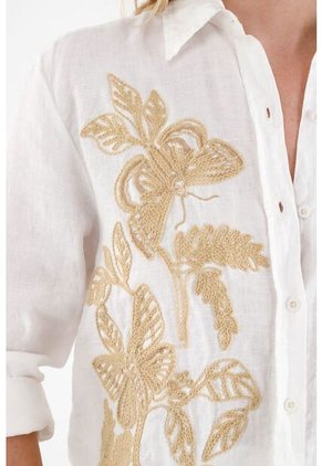 Camisa Crudo En 100% Lino Para Mujer