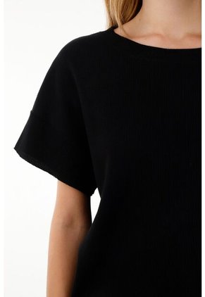 Pijama De Short Negra Para Mujer