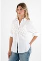 Camisa Tipo Crop Blanca Para Mujer de Tennis