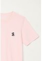 Camiseta Con Estampado En Algodón 100% Rosada Para Niño de Tennis