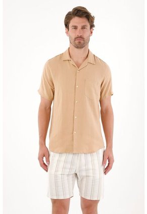 Tennis Bermuda Chino Con Diseño A Rayas Para Hombre