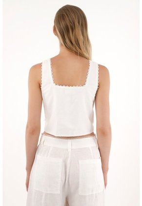 Tennis Camisa Manga Sisa Con Detalles De Encaje Estampada Para Mujer