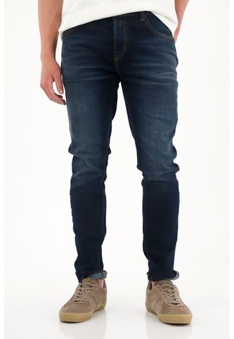 Tennis Jean Súper Skinny Cinco Bolsillos Azul Para Hombre Tennis
