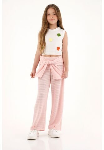 Chaleco Tejido Crudo Para Niña Tennis