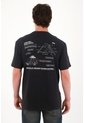 Tennis Camiseta Básica Estampada En Espalda Negro Para Hombre de Tennis