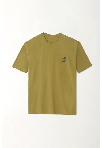 Camiseta En Jersey Flamé Verde Para Hombre Tennis