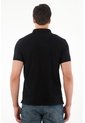 Tennis Polo Slim Fit Negra Licra Para Hombre de Tennis
