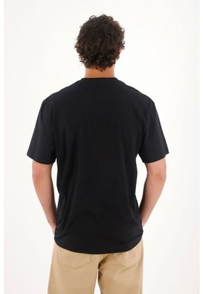 Tennis Camiseta Jersey Con Mini Aplique Negra Para Hombre