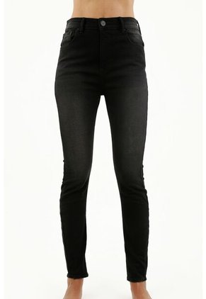 Tennis Jean Jegging Negro Para Mujer