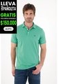 Tennis Polo En Tela Piqué Lycra Verde Con Diseño Limpio Para Hombre de Tennis