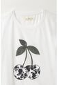 Tennis Camiseta Con Estampado Localizado Blanca Para Mujer de Tennis