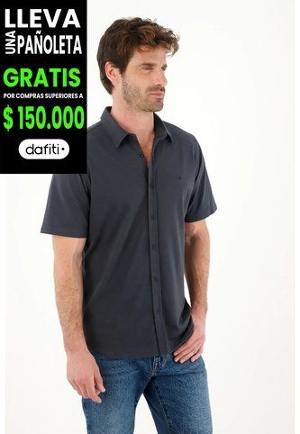 Tennis Camisa Manga Corta Azul Para Hombre Tennis