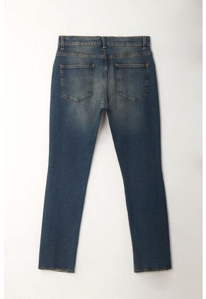 Tennis Jean Skinny Azul Tono Oscuro Para Hombre
